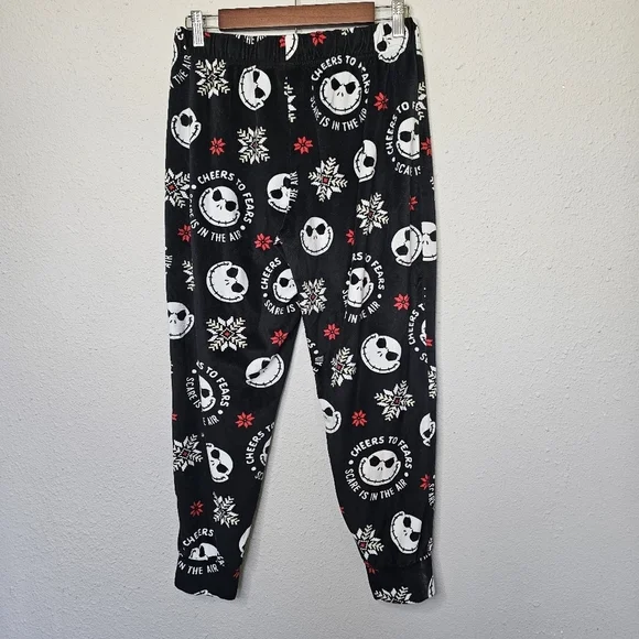 Nightmare Before Christmas Jack‎ Skellington Jogger Pajama Fleece Pant Size M - Picture 5 of 9